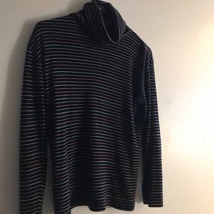 Striped turtle neck